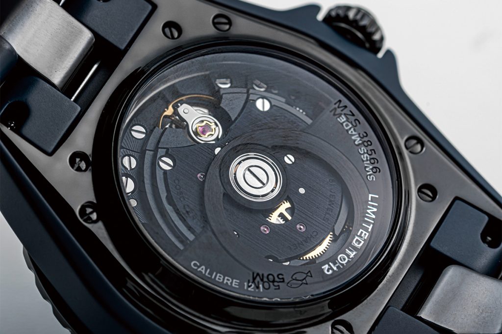 J12 BLEU Sapphire Watch_back