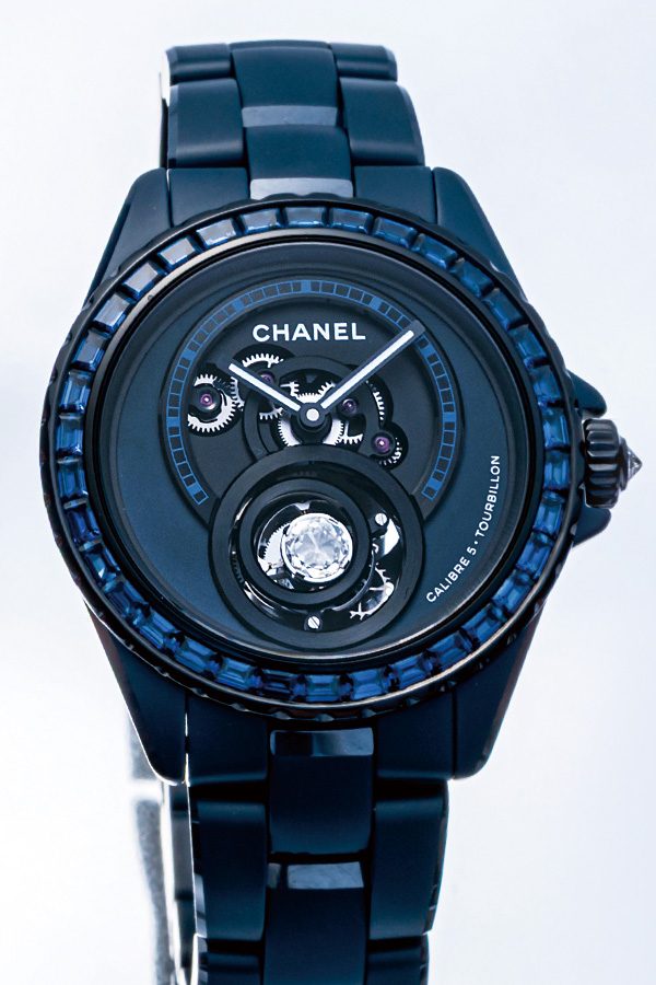 J12 BLEU Diamond Tourbillon